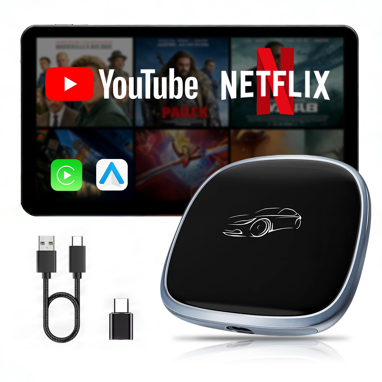 Amazon.com: [4G+64G] Android 13-Wireless-CarPlay-Ai-Box,Plug&Play